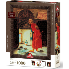  Puzzle kerettel és ragasztóval Teknősoktató 1000 darabos puzzle, kirakós