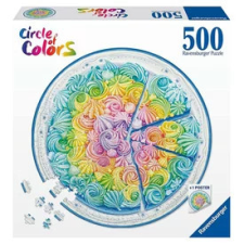  Puzzle kör 500 db - Szivárvány torta puzzle, kirakós