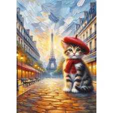 Puzzle Macskaművész Párizsban 260 darabos puzzle, kirakós