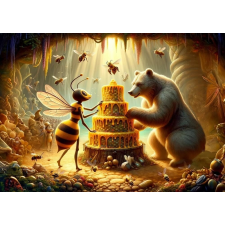 Puzzle Mézes torta – 100 darab puzzle, kirakós
