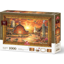  Puzzle naplementében kerettel és ragasztóval 3 az 1-ben puzzle, kirakós