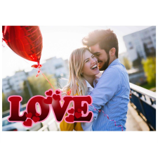 Puzzle – Saját fotóval és LOVE felirattal (120 db-os) puzzle, kirakós