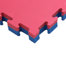 Puzzle tatami szőnyeg Aktivsport 100x100x3 cm piros-kék játszószőnyeg