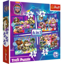PUZZLE TREFL 4IN1 KISKUTYA ŐRJÁRAT HATALMAS FILMHŐSÖK puzzle, kirakós