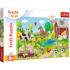 Puzzle,Trefl Puzzle 24 Maxi – Kicsik és állatok – Trefl 14372 puzzle, kirakós