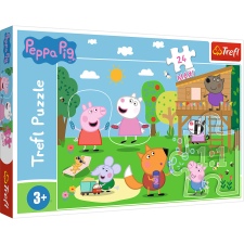 Puzzle,Trefl Rejtvény - 24 Maxi - Szórakozás a tisztáson - Peppa Pig 14342 puzzle, kirakós