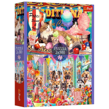 Puzzle,Trefl Rejtvény - 2x500 - Fluffy Friends Trefl 37495 puzzle, kirakós