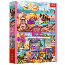 Puzzle,Trefl Rejtvény - 2x500 - Holiday Time Trefl 37533 puzzle, kirakós