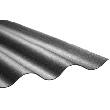  PVC hullámlemez  Sinus  76/18  fekete  80 cm x 120 cm építőanyag