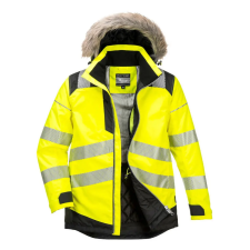  PW3 Hi-Vis Parka télikabát PW_PW369YBRXL Sárga/Fekete - XL méret láthatósági ruházat