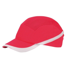 PW69 - Lélegző ütésbiztos baseball sapka - piros munkaruha