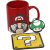 Pyramid GP85204, Super Mario, Official, Bögre, alátét és kulcstartó ajándék szett