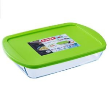 Pyrex 203223 Téglalap alakú tepsi mûanyag tetõvel Cook and Store 40cm konyhai eszköz