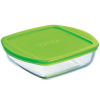 Pyrex Cook&Store; szögl. sütőtál műa. fedővel, 25 cm, 203062