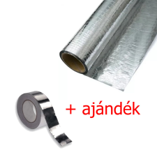 PZ-ALU Hálóerősített hőtükrös párazáró fólia 50m2/tekercs ajándék ragasztószalaggal építőanyag