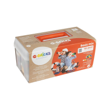 Q-BRiCKS® | 750 db-os vegyes építőkocka készlet alapszínekben (alapkockák) barkácsolás, építés