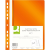 Q-CONNECT A4 euro-perforálással PP, narancssárga - 10 db-os csomag