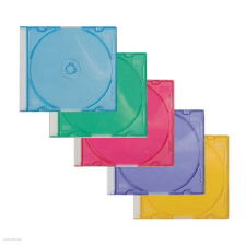 Q-CONNECT CD tok Slim 5mm vékony színes írható és újraírható média