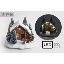 Q P.HAVAS HÁZ+LED+SZÁN 12*9*9 karácsonyfa izzósor