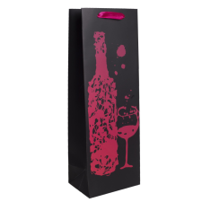 Q PT.BOROS M.FEKETE PINK12*36 ajándéktasak