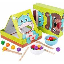 Qingtang Craft Montessori játék - Maci és viziló etető kreatív és készségfejlesztő