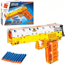 QMAN 52001 Desert Eagle építőjáték szivacslövő fegyver 10db lövedékkel barkácsolás, építés