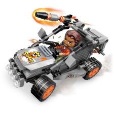 QMAN építőkészlet Mine City Police W11011-2 Escape Kart 127 db (LEGO kompatibilis) barkácsolás, építés