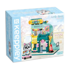 QMAN ® K28009 Keeppley | lego-kompatibilis építőjáték | | Husky gördeszka boltja makett