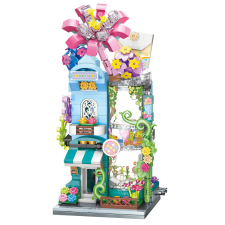 QMAN ® K28016 Keeppley - Lego-kompatibilis építőjáték - Virágüzlet barkácsolás, építés