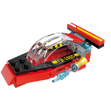 QMAN kompatibilis építőjáték Water Cannon Fire Truck 1805-6 tűzoltó hajó 39 db barkácsolás, építés