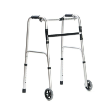 QMED Viteacare 2 Kerekes Járókeret Max 110kg - Ezüst gyógyászati segédeszköz