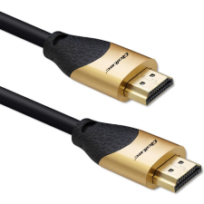 Qoltec 50354 HDMI - HDMI 2.1 Kábel 1m - Fekete kábel és adapter