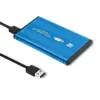 Qoltec 51859 2.5" USB 3.0 Külső HDD/SSD ház - Kék