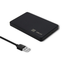 Qoltec 51862 2.5" USB 2.0 Külső HDD/SSD ház - Fekete asztali számítógép kellék