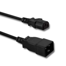 Qoltec 53991 Univerzális tápkábel UPS VDE IEC 320-hoz 1.2m (53991) kábel és adapter