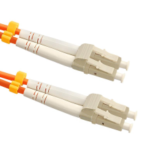Qoltec 54030 LC/UPC Optikai Duplex kábel 50m - Narancssárga (54030) kábel és adapter