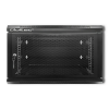 Qoltec Quoltec 19" Fali rack szekrény 6U 600x600mm - Fekete (54489)