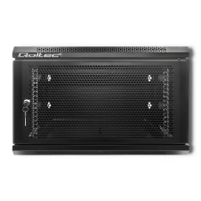 Qoltec Quoltec 19" Fali rack szekrény 6U 600x600mm - Fekete (54489) asztali számítógép kellék