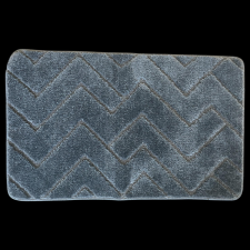 Quadrat Silver fürdőszobaszőnyeg 80x50cm szürke cikk-cakk 1700gsm lakástextília