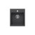 Quadron JOHNNY 100 gránit (430x500 mm, 1 medence) black diamond mosgatótálca