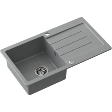 Quadron Johnny graniteq mosogató 77x44 cm szürke/grafit/onix HCQJ7744SZK mosogatótálca