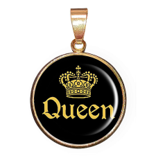 QUEEN – CARSTON Elegant medál lánccal vagy kulcstartóval medál