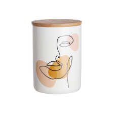 QUEEN IT tárolódoboz bambusz fedéllel, Line Art 450ml bútor