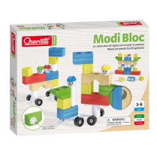 Quercetti : Modi Bloc Premium fa és műanyag építőjáték 30db-os barkácsolás, építés