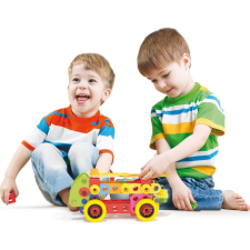 Quercetti Techno Jumbo járművek építőjáték szett 76db (6155) (442685) barkácsolás, építés