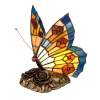 QUOIZEL tiffany asztali lámpa tiffany animal barna sokszínű elsqz-obutterfly-tl