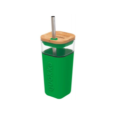 Quokka Cube, üvegpohár szilikon felülettel Zöld, 540ml, 40061 termosz
