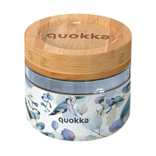 QUOKKA Deli Food Jar - Üveg/fa ételtartó 500 ml (Blue Nature) papírárú, csomagoló és tárolóeszköz