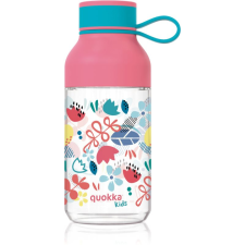 QUOKKA Ice Kids kulacs akasztóval Flowers 430 ml itatópohár