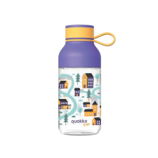 Quokka Kids Ice, Műanyag palack Town hurokkal, 430ml, 40161 kulacs, kulacstartó